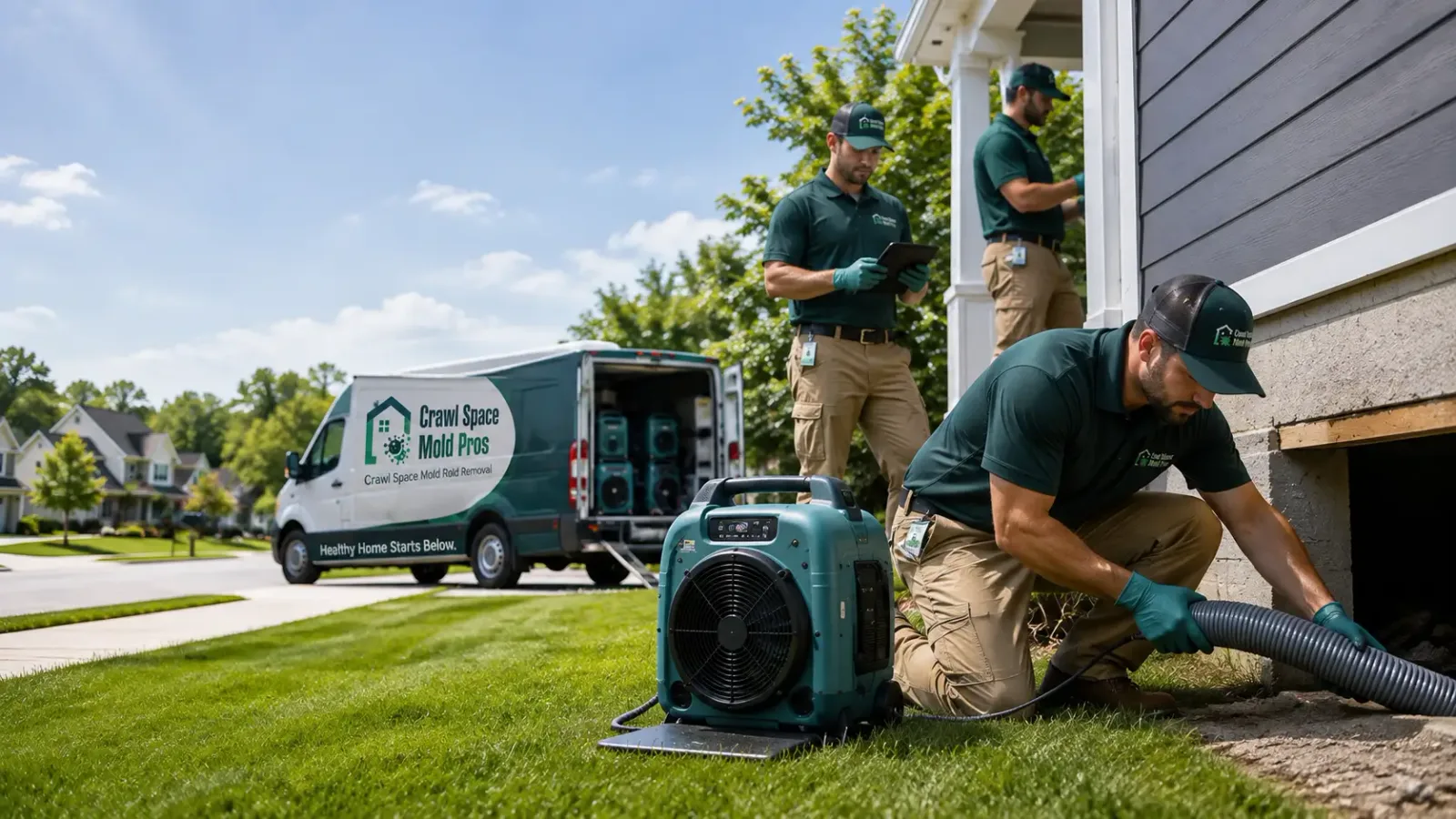 Crawl Space Mold Removal in Hopkinton, MA